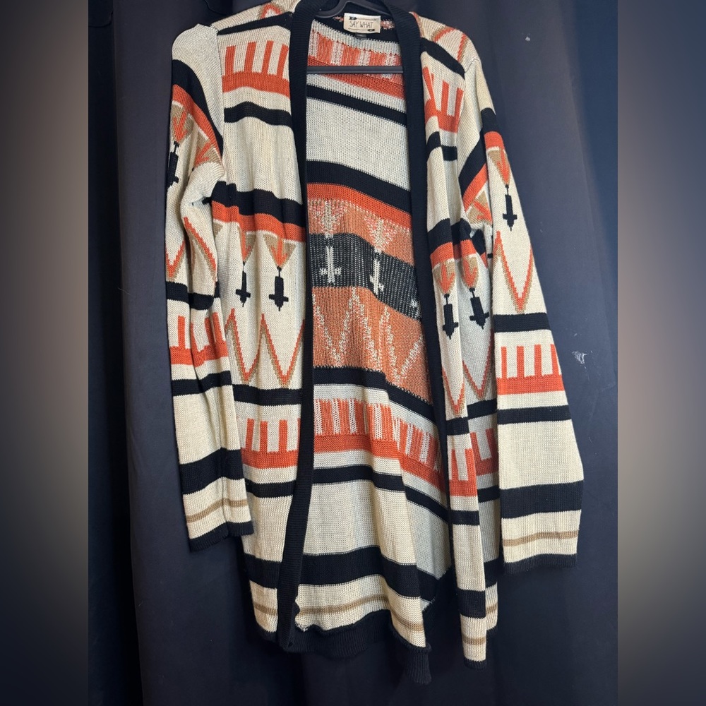 Say What NY size L Women's colorful sweater